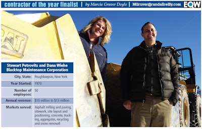Contractor of the Year Finalists Stewart Petrovits and Dana Wiehe of Blacktop Maintenance Corporation