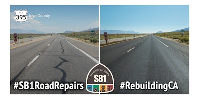 California’s gas tax increase survived a repeal attempt on Election Night. Caltrans has been showing projects the tax has funded on its Twitter feed, such as the resurfacing of 41 miles of U.S. 395 near Big Pine and Coso in Inyo County, shown above.