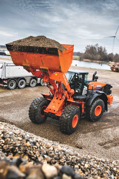 Check out video of Hitachi's high-production ZW310-6 loader