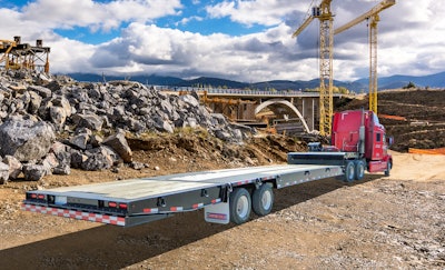 Pitts Trailers Lowboy Hydraulic Tail