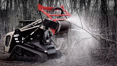 ASV rt-120 with Prinoth Mulch Head