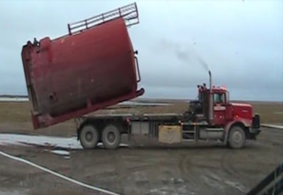 loading tank with winch