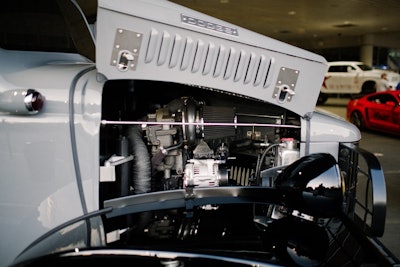 1941 Military Power Wagon hood popped engine showing