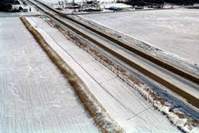 Living snow fences are being used in Minnesota to help combat wintry driving conditions. PHOTO: MnDOT.