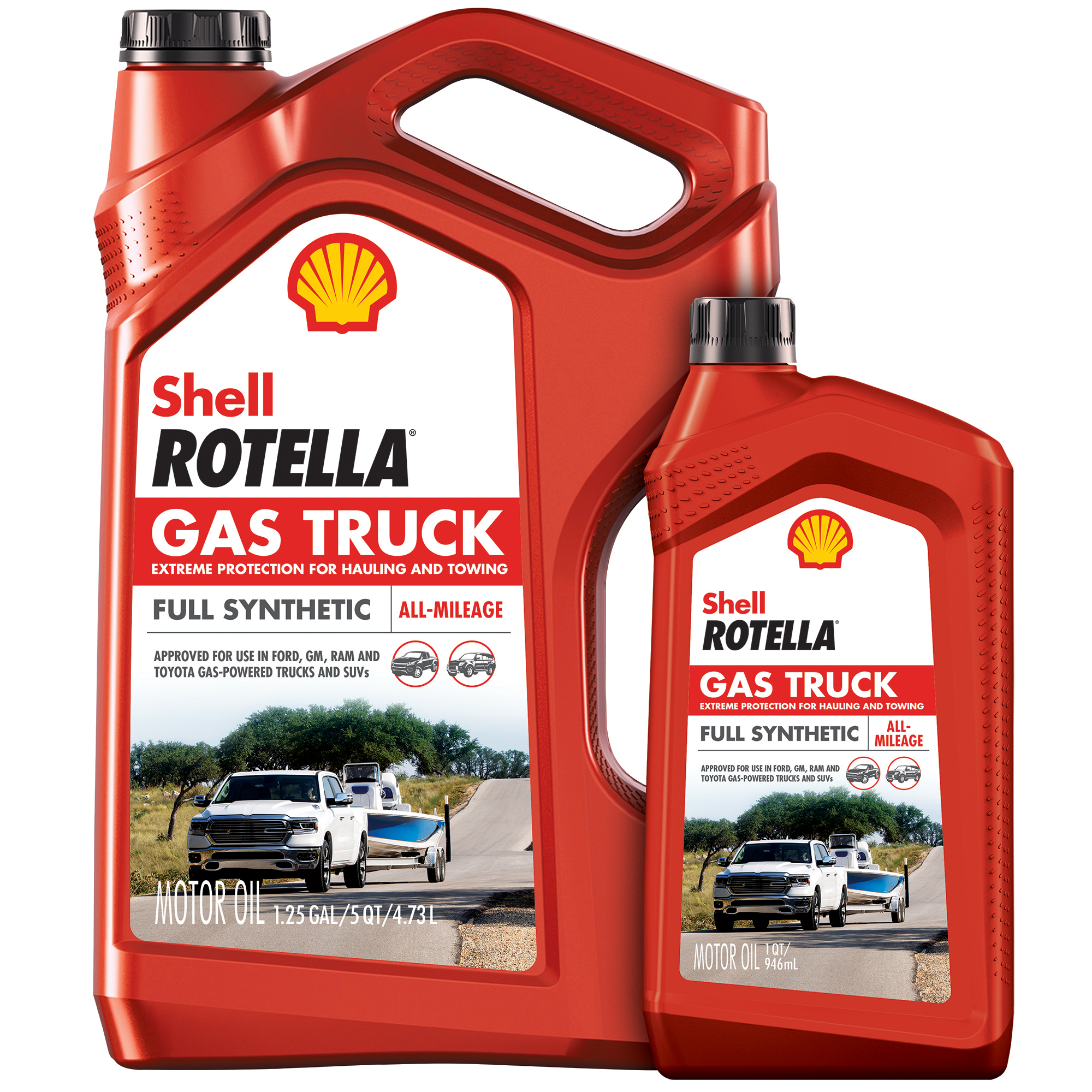Shell Rotella Gas Truck Family Shot