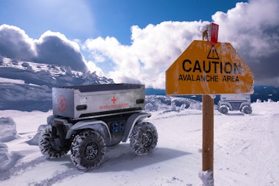 Honda Work Vehicle in Avalanche Area