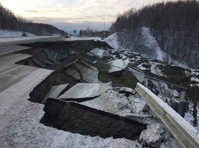 Earthquake Damaged Road
