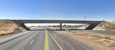 Interstate 5/Lurline Ave. overpass. Google Earth screen shot.