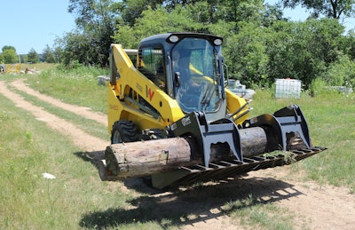 Wacker Neuson utility brush grapple