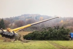 crane christmas tree flip