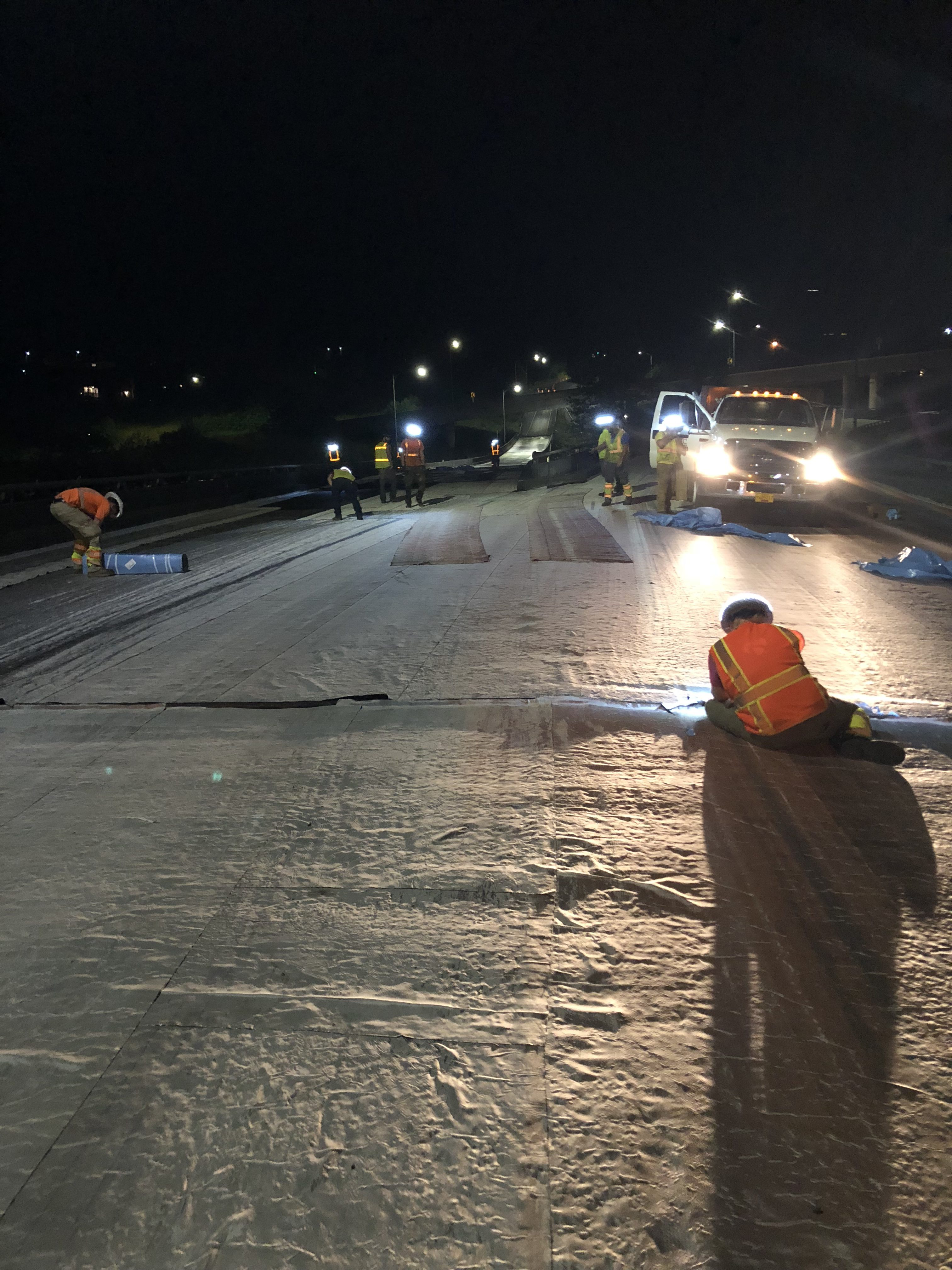WSDOT Washington State DOT road crew bridge road work