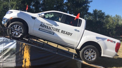 2019 Ford Ranger climbing