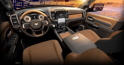 2019 Ram Heavy Duty LongHorn Cattle Tan-Black 12-inch screen