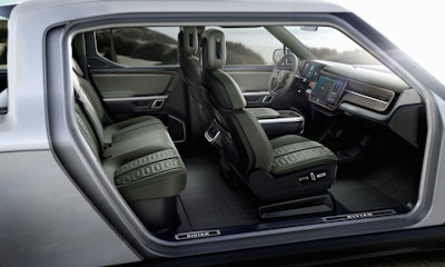 Rivian R1T™ All-Electric Truck interior