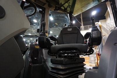 Interior of Cat Heavy Equipment