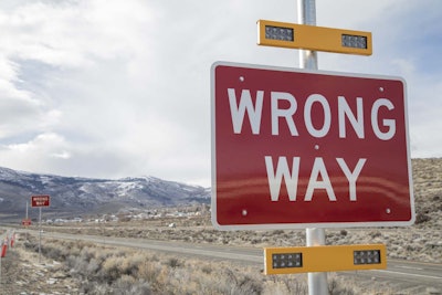 Nevada has been installing and testing a new system for detecting wrong-way drivers. PHOTO: NDOT