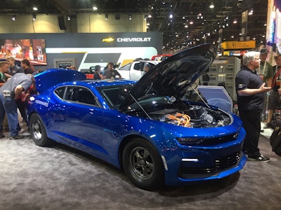 Chevy all-electric eCOPO Camaro at SEMA
