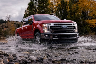 Ford Truck Crossing Creek