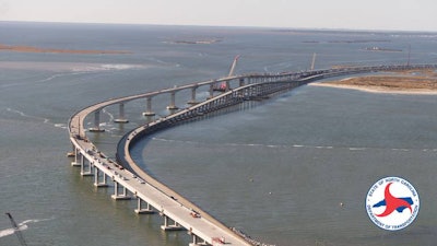 New Marc Basnight Bridge runs alongside old Herbert C. Bonner Bridge. Photo courtesy of NCDOT.