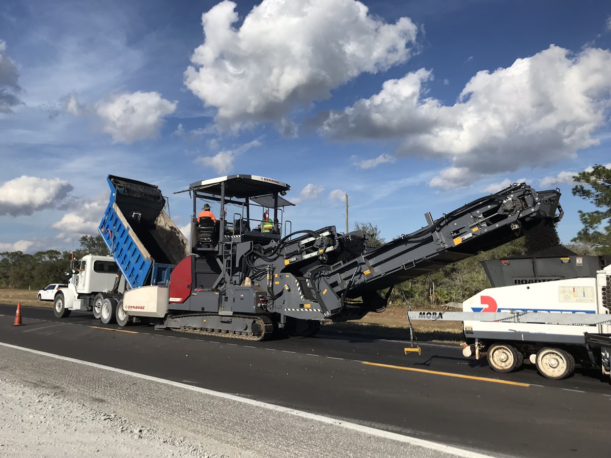 Dynapac shows material transfer vehicle at World of Asphalt Equipment