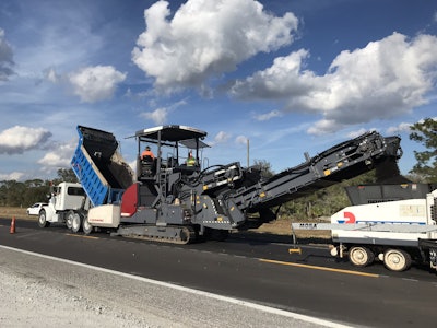 Dynapac’s MF2500CS on a jobsite in Okeechobee, Florida