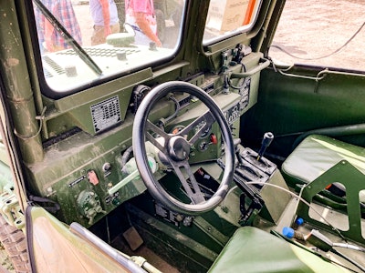 Built for work, not leisure. The spartan interior exemplifies the Growler’s military heritage.