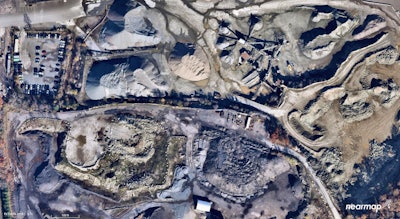 A Nearmap aerial view of a construction site in Stoughton, Massachusetts. Photo credit: Nearmap