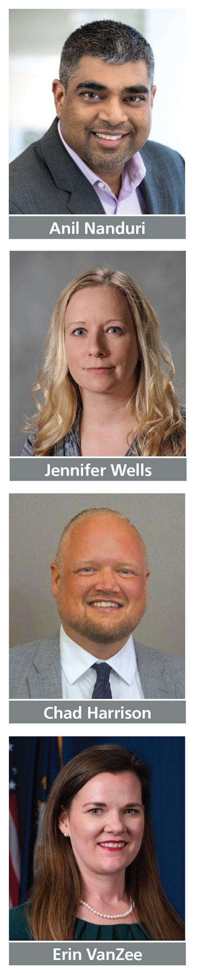 Anil Nanduri, Jennifer Wells, Chad Harrison and Erin VanZee