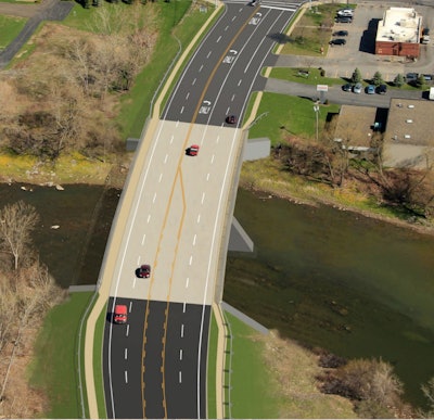 New Harlem Road bridge. Image courtesy of New York State Department of Transportation.
