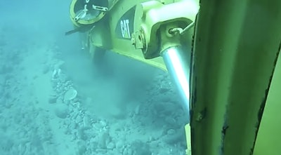 Caterpillar Excavator Underwater