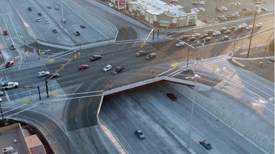 Construction completed on Bangerter Highway 11400 South Interchange. Screen shot.