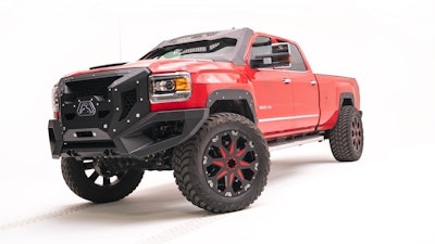 Fab Fours Fender System on GMC Sierra 3500HD truck