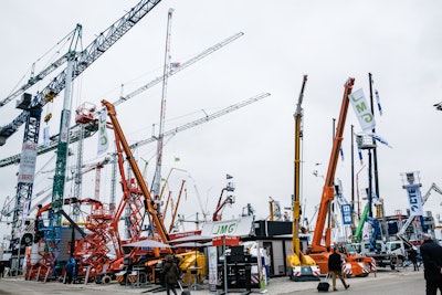 Bauma 2019 crane equipment display