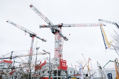 crane display at bauma 2019