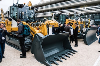 booth at bauma 2019 for libherr heavy equipment