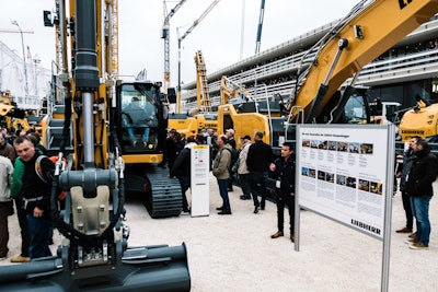 libherr display booth at bauma 2019
