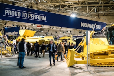 inside bauma 2019 komatsu booth
