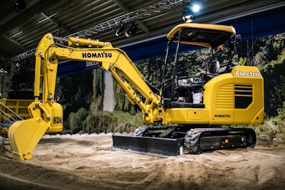 komatsu electric excavator at bauma 2019