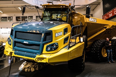 bell b50e articulated truck at bauma 2019
