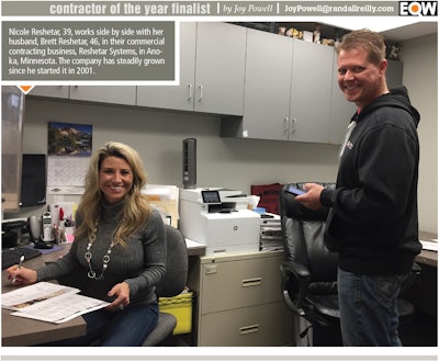 contractor of the year finalist, Nicole and Brett Reshetar