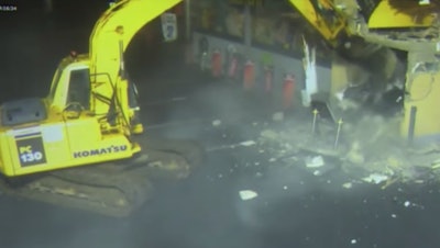 Komatsu Construction Equipment Digging Out ATM