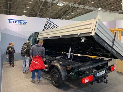 Henschel Engineering Automotive three way tipper bed at bauma 2019