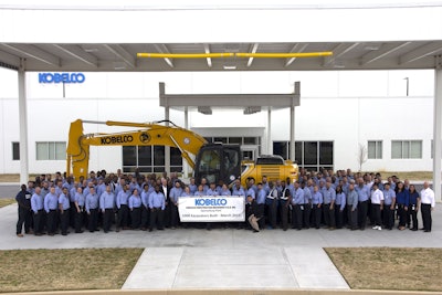 Kobelco held an event at its North American manufacturing facility in Moore to celebrate the milestone.