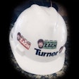 Remember Zach hard hat stickerBLACK