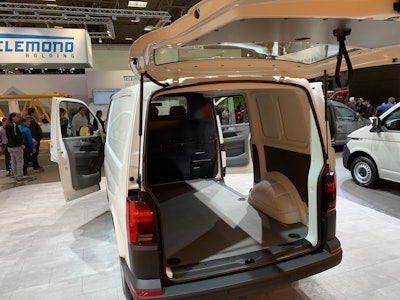 Volkswagen Transporter 6.1 van interior at Bauma 2019