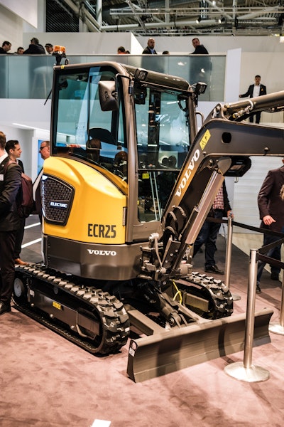 ECR25 electric excavator. Photo: Wayne Grayson