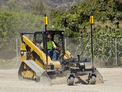 EarthworksGo provides laser based machine control for skid steer and CTL grading attachments and can be set up in just minutes.