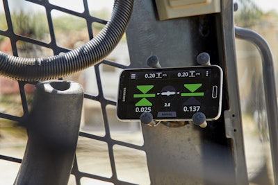 The BYOD—bring your own device— design of Earthworks Go means you can use your own smart phone as the monitor.