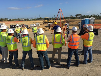 A scene from last year’s OSHA safety week Stand-Down.