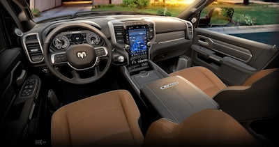 2019 Ram heavy duty Limited Kentucky Derby Edition truck interior and dash